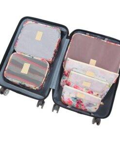 Printed Travel Storage Bags 6 pcs/Set Luggages & Trolleys SHOES, HATS & BAGS cb5feb1b7314637725a2e7: Beige|Black 