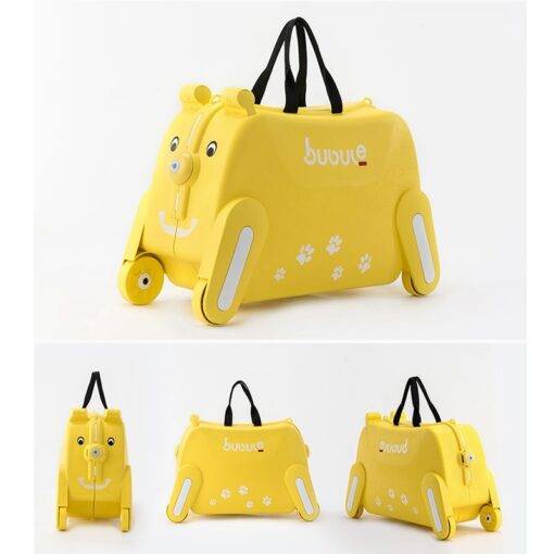 Bear Shaped Ride-on Suitcase for Kids Luggages & Trolleys SHOES, HATS & BAGS cb5feb1b7314637725a2e7: Blue|Pink|Yellow