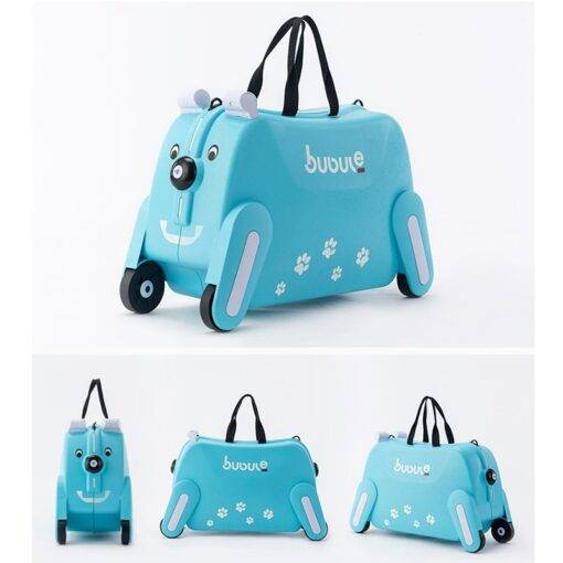 Bear Shaped Ride-on Suitcase for Kids Luggages & Trolleys SHOES, HATS & BAGS cb5feb1b7314637725a2e7: Blue|Pink|Yellow