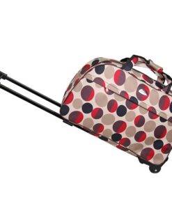 Women`s Travel Rolling Luggage Luggages & Trolleys SHOES, HATS & BAGS cb5feb1b7314637725a2e7: Black and White Dot|Color Dot|Paper|Strip 