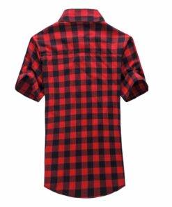 Summer Short-Sleeved Plaid Cotton Men’s Shirt FASHION & STYLE Men & Women Fashion cb5feb1b7314637725a2e7: Black|Blue|Dark Blue|Green|Red / Blue|Red Black 