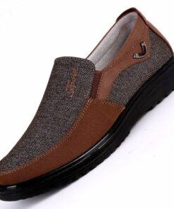 Men’s Casual Slip-One Shoes Casual Shoes & Boots SHOES, HATS & BAGS cb5feb1b7314637725a2e7: Black|Brown|Gray|PU Brown|PU gray|Red Brown 