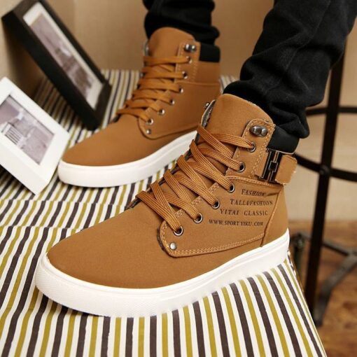 Stylish Lace-Up Ankle Boots Casual Shoes & Boots SHOES, HATS & BAGS cb5feb1b7314637725a2e7: Black|Black Cotton|Black2|Brown|Brown Cotton|Green|Grey|Grey Cotton|Khaki|Khaki Cotton