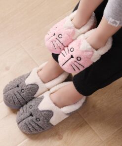 Women’s Cute Cat Warm Home Slippers Casual Shoes & Boots SHOES, HATS & BAGS cb5feb1b7314637725a2e7: 5 pairs|Blue|Brown|Grey|Pink 