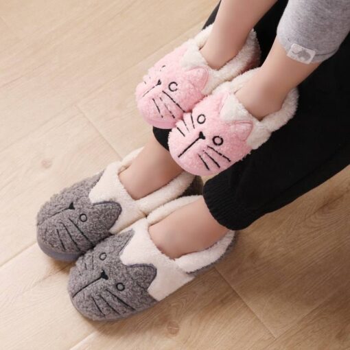 Women’s Cute Cat Warm Home Slippers Casual Shoes & Boots SHOES, HATS & BAGS cb5feb1b7314637725a2e7: 5 pairs|Blue|Brown|Grey|Pink