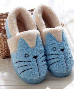 Women’s Cute Cat Warm Home Slippers Casual Shoes & Boots SHOES, HATS & BAGS cb5feb1b7314637725a2e7: 5 pairs|Blue|Brown|Grey|Pink 