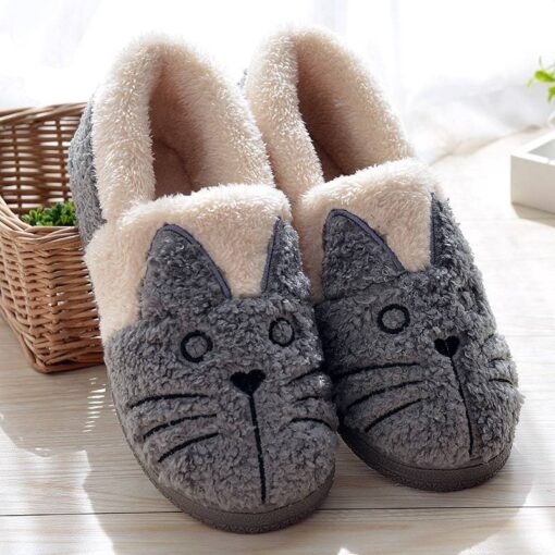 Women’s Cute Cat Warm Home Slippers Casual Shoes & Boots SHOES, HATS & BAGS cb5feb1b7314637725a2e7: 5 pairs|Blue|Brown|Grey|Pink