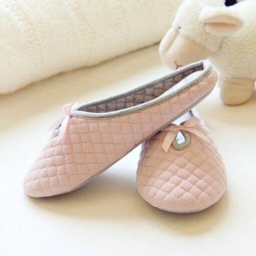 Lovely Women`s Slippers with Bow Casual Shoes & Boots SHOES, HATS & BAGS cb5feb1b7314637725a2e7: Gray|Pink