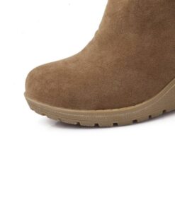 Women’s Winter Fur-Trim Suede Boots Casual Shoes & Boots SHOES, HATS & BAGS cb5feb1b7314637725a2e7: Beige|Black|Brown 