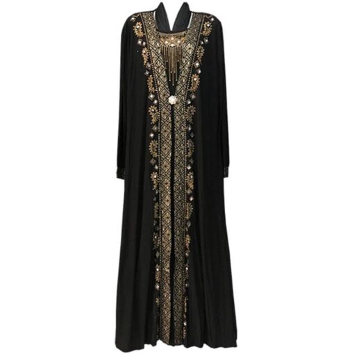 Women’s Muslim Dress With Embroidery FASHION & STYLE Men & Women Fashion cb5feb1b7314637725a2e7: As the picture|As the picture|As the picture