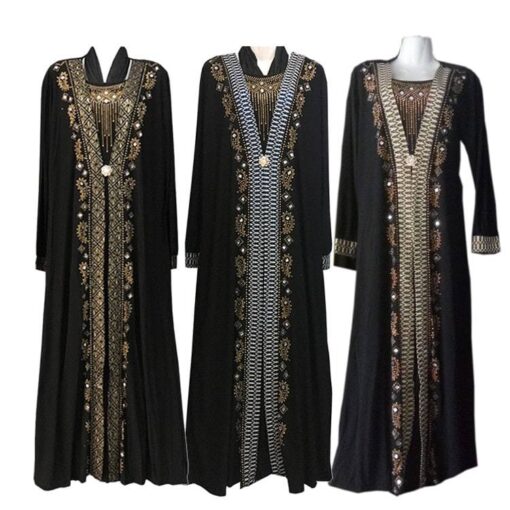 Women’s Muslim Dress With Embroidery FASHION & STYLE Men & Women Fashion cb5feb1b7314637725a2e7: As the picture|As the picture|As the picture