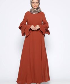 Fashion Muslim Women’s Chiffon Dress FASHION & STYLE Men & Women Fashion cb5feb1b7314637725a2e7: Black|Dark Green|Orange|Pink|Wine Red 