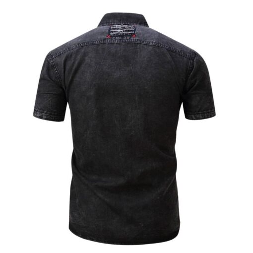 Men’s Casual Jeans Shirt FASHION & STYLE Men & Women Fashion Men Fashion & Accessories cb5feb1b7314637725a2e7: Black|Dark Blue