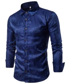 Paisley Printed Satin Party Men’s Shirt FASHION & STYLE Men & Women Fashion Men Fashion & Accessories cb5feb1b7314637725a2e7: A37 black|A37 dark blue|A37 Gold|A37 gray|A37 red|A37 white 