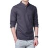 Cotton Casual Long-Sleeve Male Shirt FASHION & STYLE Men & Women Fashion Men Fashion & Accessories cb5feb1b7314637725a2e7: Army Green|Black|Blue|Grey|Khaki|Orange|White