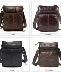 Men’s Genuine Leather Crossbody Bag FASHION & STYLE Hand Bags & Wallets Men Fashion & Accessories SHOES, HATS & BAGS cb5feb1b7314637725a2e7: Black|Coffee|Light Coffee|Red Coffee|Yellow Coffee 
