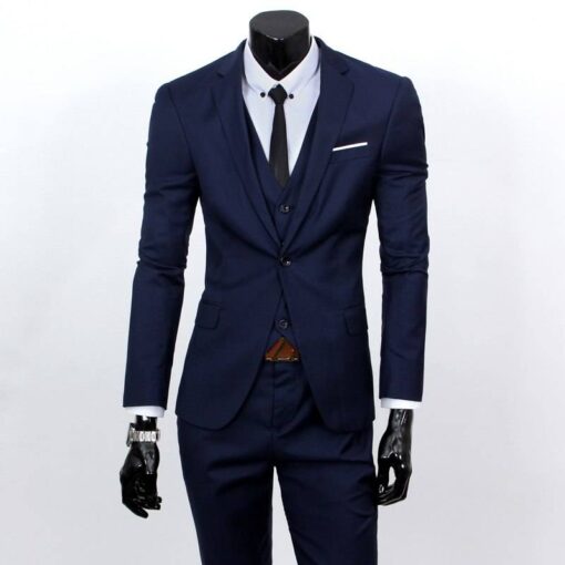 Jacket, Pants and Tie Suit for Men Coats, Suits & Blazers FASHION & STYLE Men Fashion & Accessories cb5feb1b7314637725a2e7: Black|Grey|Navy Blue|Red