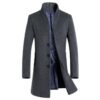 Men’s Classic Style Woolen Coat Coats, Suits & Blazers FASHION & STYLE cb5feb1b7314637725a2e7: Black|Gray|Navy Blue|Red Wine