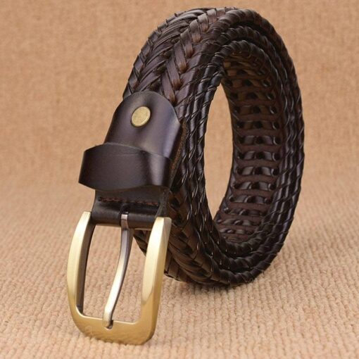 Braided Leather Men’s Belt FASHION & STYLE Men Fashion & Accessories cb5feb1b7314637725a2e7: 01|02|03