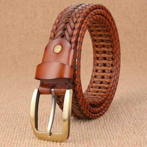 Braided Leather Men’s Belt FASHION & STYLE Men Fashion & Accessories cb5feb1b7314637725a2e7: 01|02|03