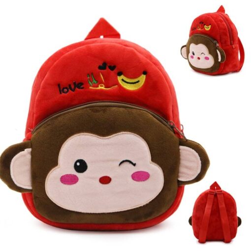 Cartoon Plush Baby Backpack Children & Baby Fashion FASHION & STYLE Hand Bags & Wallets Luggages & Trolleys SHOES, HATS & BAGS cb5feb1b7314637725a2e7: Black Red|Blue|Gray|Green|Green / Pink|Pink|Red / Green|Red / Pink|Red / Yellow|Red Brown|White|Yellow