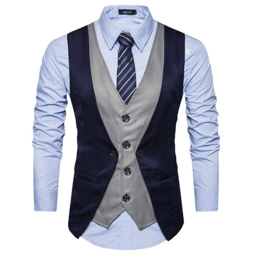 Fashion Men’s Waistcoat FASHION & STYLE Men Fashion & Accessories cb5feb1b7314637725a2e7: Black|Coffee|Gray|Navy|Red