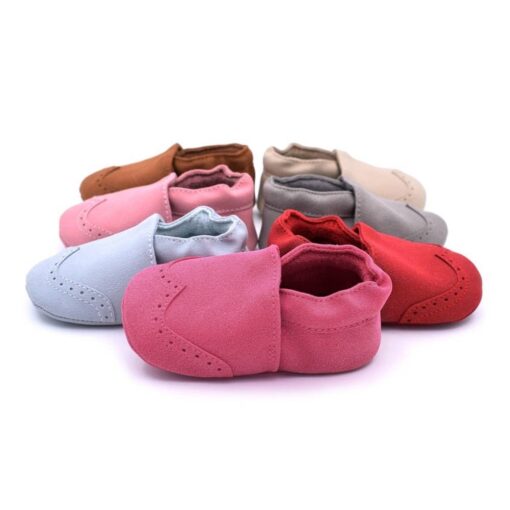 Baby Autumn Nubuck Leather Shoes Children & Baby Fashion FASHION & STYLE cb5feb1b7314637725a2e7: Beige|Blue|Brown|Gray|Pink|Red|Rose Red