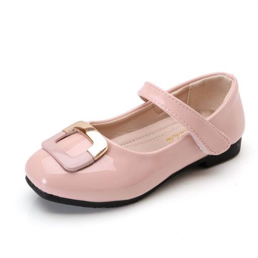 Casual Girl’s Leather Shoes Children & Baby Fashion FASHION & STYLE cb5feb1b7314637725a2e7: Black|Pink|Red|White