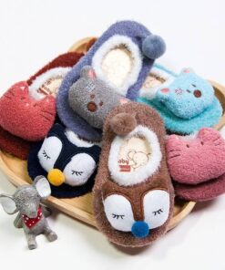 Funny Animals Warm Fluffy Baby Socks Children & Baby Fashion FASHION & STYLE cb5feb1b7314637725a2e7: Blue|Brown|Deep Pink|Lake Blue|Maroon|Navy