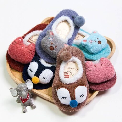 Funny Animals Warm Fluffy Baby Socks Children & Baby Fashion FASHION & STYLE cb5feb1b7314637725a2e7: Blue|Brown|Deep Pink|Lake Blue|Maroon|Navy