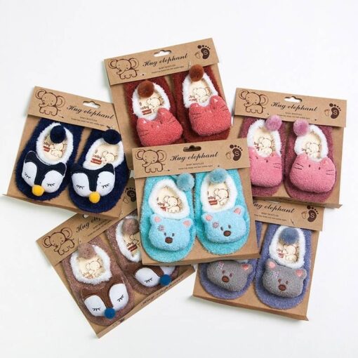 Funny Animals Warm Fluffy Baby Socks Children & Baby Fashion FASHION & STYLE cb5feb1b7314637725a2e7: Blue|Brown|Deep Pink|Lake Blue|Maroon|Navy