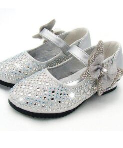 Girl’s Sandals With Bow And Rhinestones Children & Baby Fashion FASHION & STYLE cb5feb1b7314637725a2e7: Blue|Pink|Silver|Yellow 