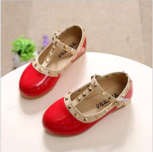 Girl’s Leather Mary Jane Shoes Children & Baby Fashion FASHION & STYLE cb5feb1b7314637725a2e7: Black|Pink|Red|White