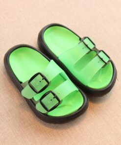 Kid’s Non-Slip Flips Flops Children & Baby Fashion FASHION & STYLE cb5feb1b7314637725a2e7: Black/Green|Blue / Yellow|Blue Rose|Pink + White 