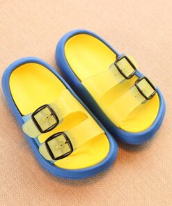 Kid’s Non-Slip Flips Flops Children & Baby Fashion FASHION & STYLE cb5feb1b7314637725a2e7: Black/Green|Blue / Yellow|Blue Rose|Pink + White 