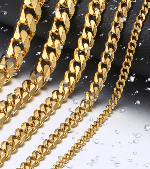 Luxury Men’s Chain Necklace JEWELRY & ORNAMENTS Men's Jewelry cb5feb1b7314637725a2e7: Black|Gold|Silver