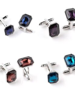 Men’s Square Crystal Cufflinks JEWELRY & ORNAMENTS Men's Jewelry cb5feb1b7314637725a2e7: Blue|Dark Blue|Pink|Purple 