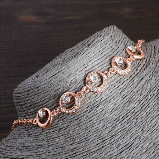 Women’s Romantic Crystal Bracelet Bracelets & Bangles JEWELRY & ORNAMENTS Metals Type: Zinc Alloy