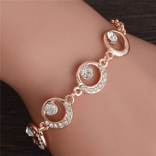 Women’s Romantic Crystal Bracelet Bracelets & Bangles JEWELRY & ORNAMENTS Metals Type: Zinc Alloy