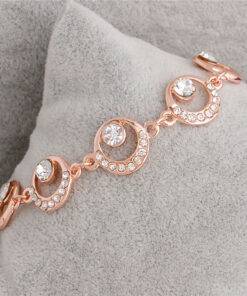 Women’s Romantic Crystal Bracelet Bracelets & Bangles JEWELRY & ORNAMENTS Metals Type: Zinc Alloy 