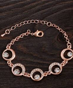 Women’s Romantic Crystal Bracelet Bracelets & Bangles JEWELRY & ORNAMENTS Metals Type: Zinc Alloy 