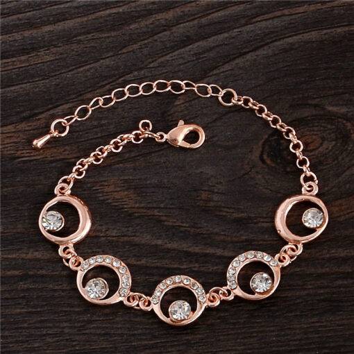 Women’s Romantic Crystal Bracelet Bracelets & Bangles JEWELRY & ORNAMENTS Metals Type: Zinc Alloy