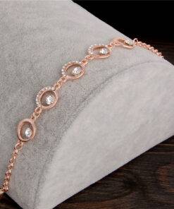 Women’s Romantic Crystal Bracelet Bracelets & Bangles JEWELRY & ORNAMENTS Metals Type: Zinc Alloy 