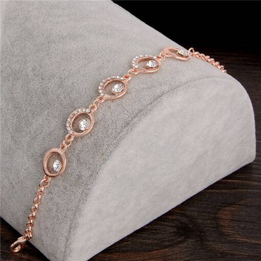 Women’s Romantic Crystal Bracelet Bracelets & Bangles JEWELRY & ORNAMENTS Metals Type: Zinc Alloy