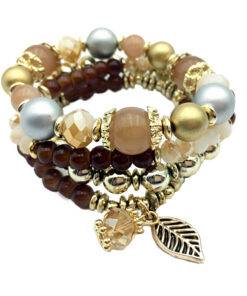 Fashion Multilayer Crystal Beaded Bracelets Bracelets & Bangles JEWELRY & ORNAMENTS cb5feb1b7314637725a2e7: Black|Blue|Brown|Pink|White 