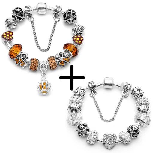 Fashion Sparkling Crystal Women’s Charm Bracelets Set Bracelets & Bangles JEWELRY & ORNAMENTS cb5feb1b7314637725a2e7: Blue + Blue|Gray + Blue|Gray + Gray|Gray + Orange|Gray + Pink|Gray + White|Orange + Orange|Orange + White|Pink + Blue|Pink + Gray|Pink + Pink|Pink + White|Purple + Blue|Purple + Purple|White + Gray|White + Orange|White + Pink|White + White|White Blue