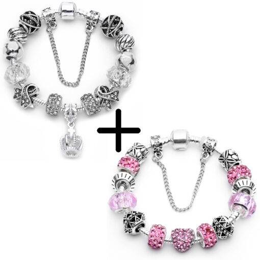 Fashion Sparkling Crystal Women’s Charm Bracelets Set Bracelets & Bangles JEWELRY & ORNAMENTS cb5feb1b7314637725a2e7: Blue + Blue|Gray + Blue|Gray + Gray|Gray + Orange|Gray + Pink|Gray + White|Orange + Orange|Orange + White|Pink + Blue|Pink + Gray|Pink + Pink|Pink + White|Purple + Blue|Purple + Purple|White + Gray|White + Orange|White + Pink|White + White|White Blue