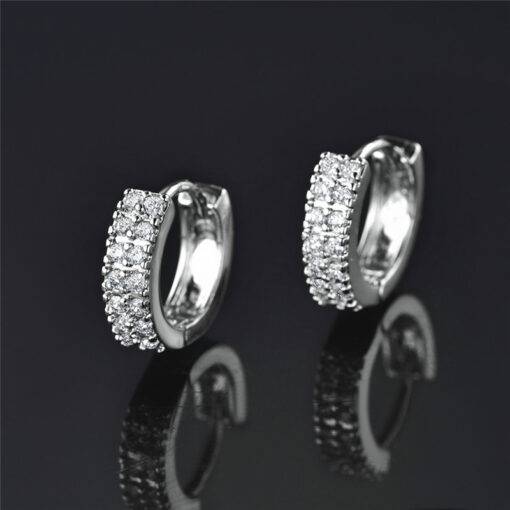 Women’s Vintage Crystal Hoop Earrings Earrings JEWELRY & ORNAMENTS 8d255f28538fbae46aeae7: Gold|Rose Gold|White Gold